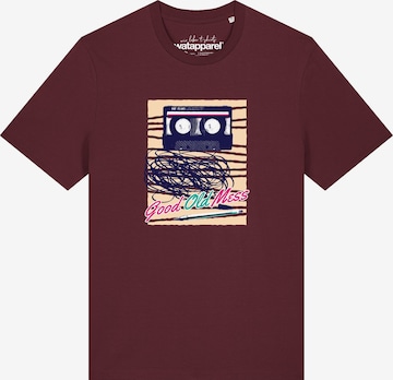 T-Shirt ' Good Old Mess ' Watapparel en rouge : devant