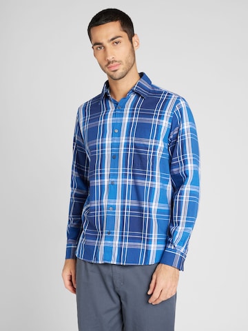 s.Oliver Regular fit Button Up Shirt in Blue: front