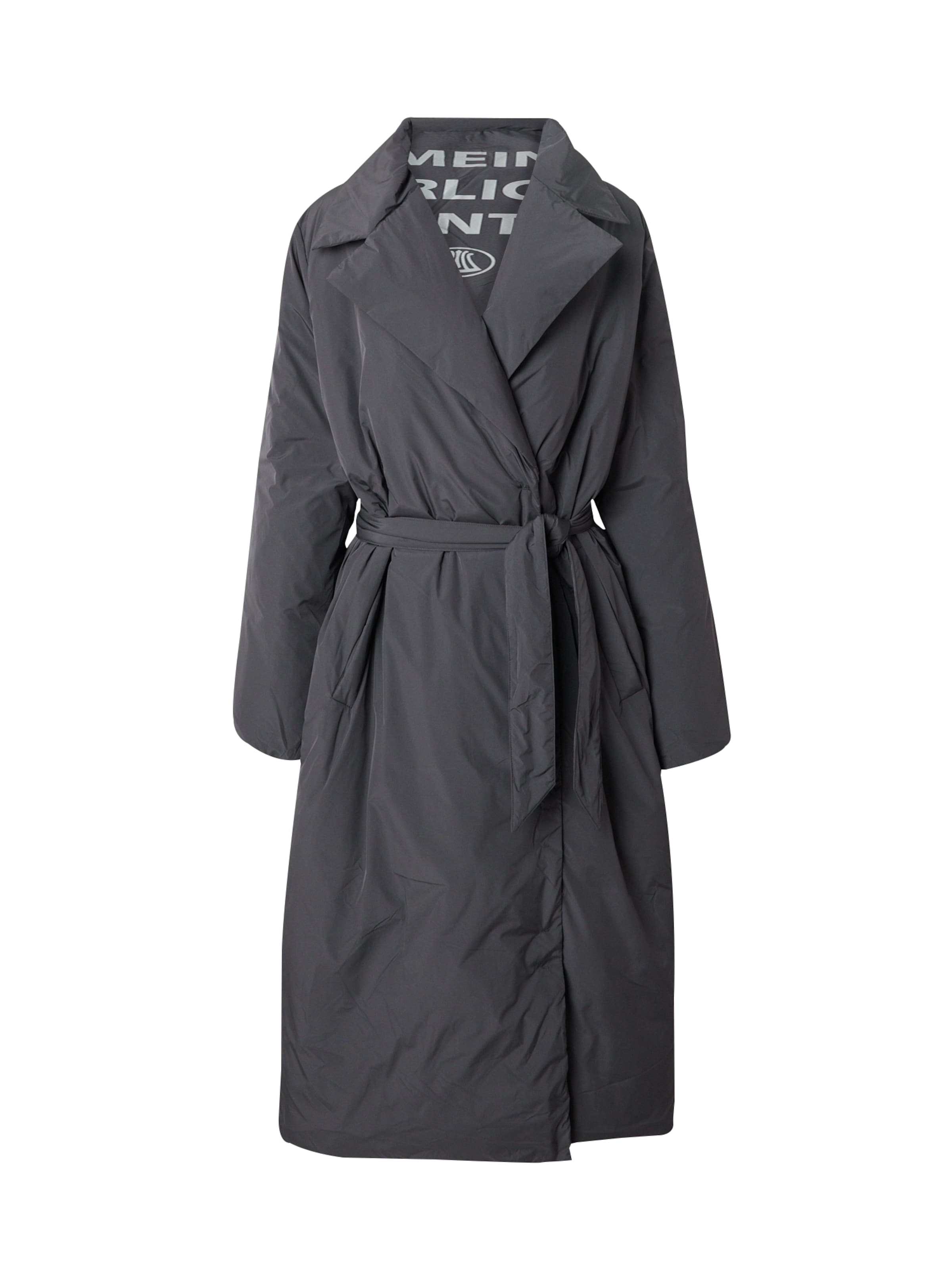 Herrlicher Between-seasons coat 'Tamiko' in Grey: front