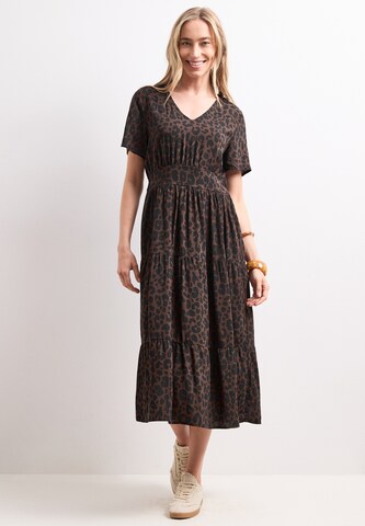STREET ONE Kleid in Braun: Vorderseite