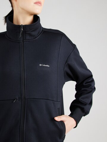 COLUMBIA Bluza rozpinana sportowa w kolorze czarny