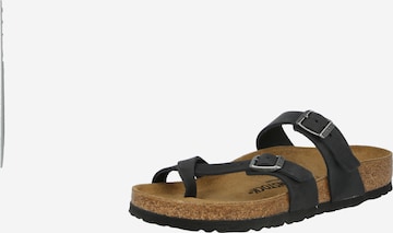 BIRKENSTOCK T-Bar Sandals 'Mayari' in Black: front