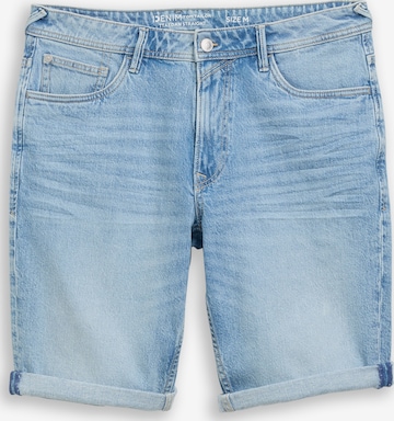 Jeans 'AEDAN' de la TOM TAILOR DENIM pe albastru: față