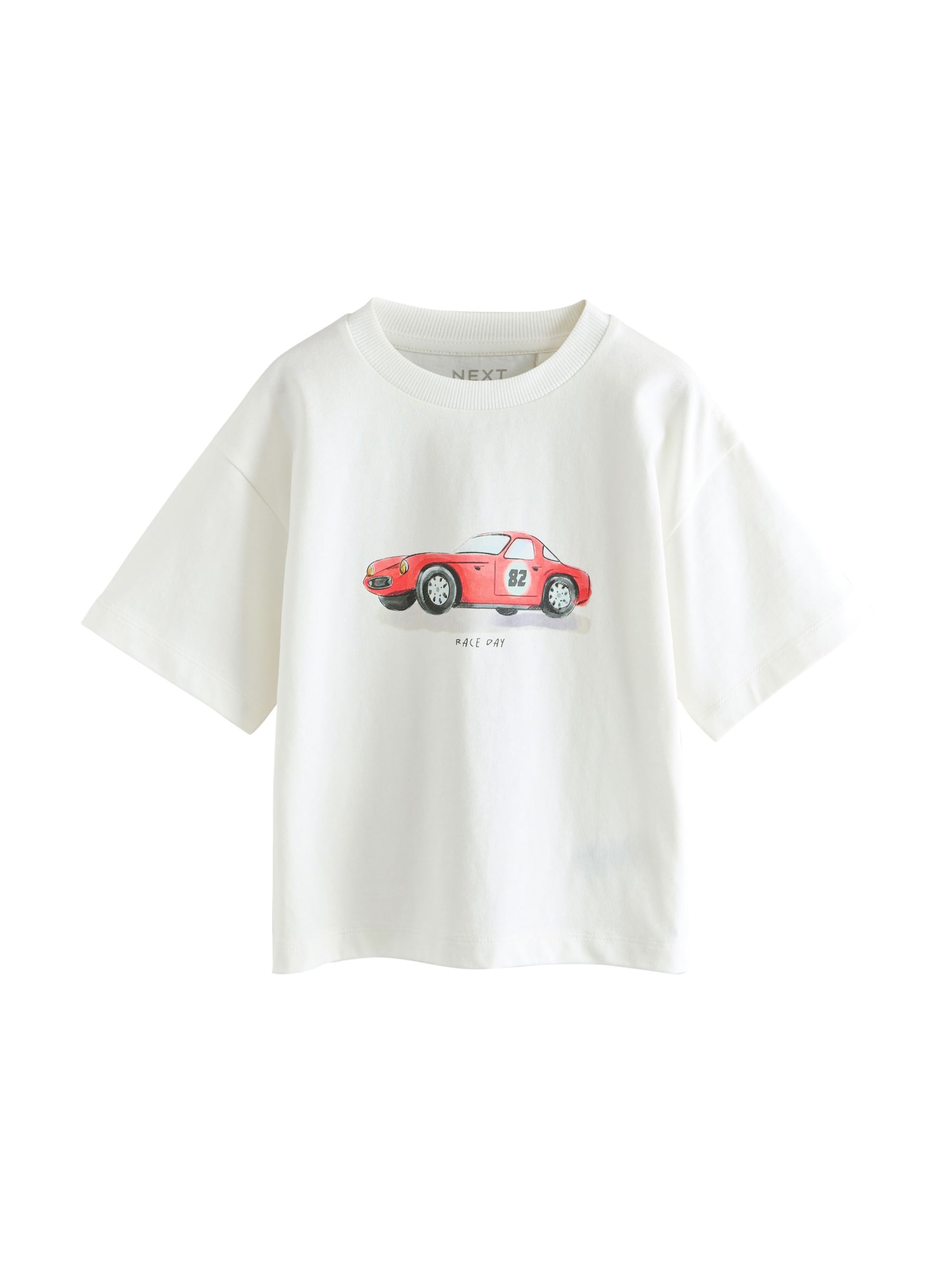 Next T-shirt i vit: framsida