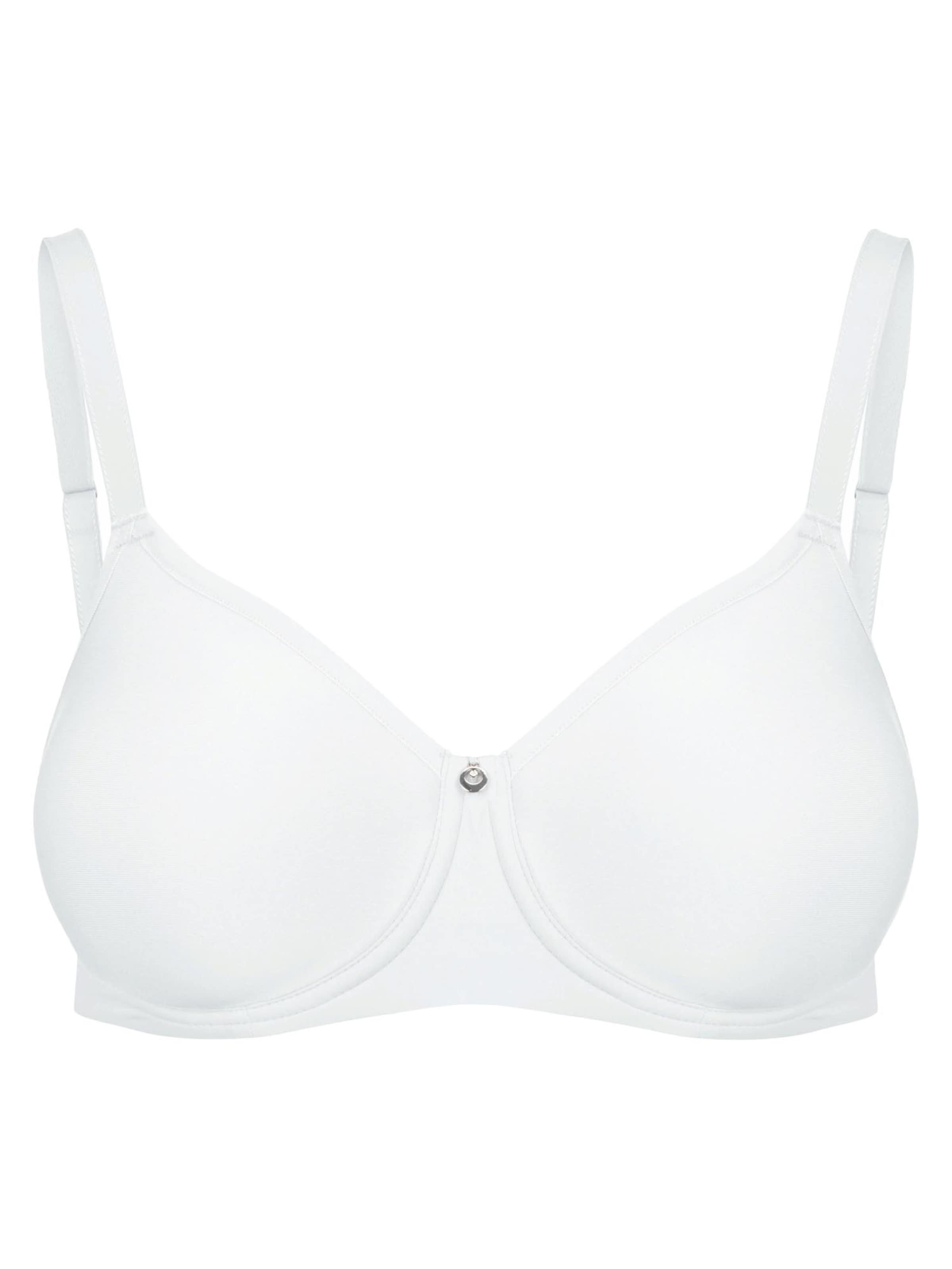 SUSA T-shirt Bra 'Catania' in White: front