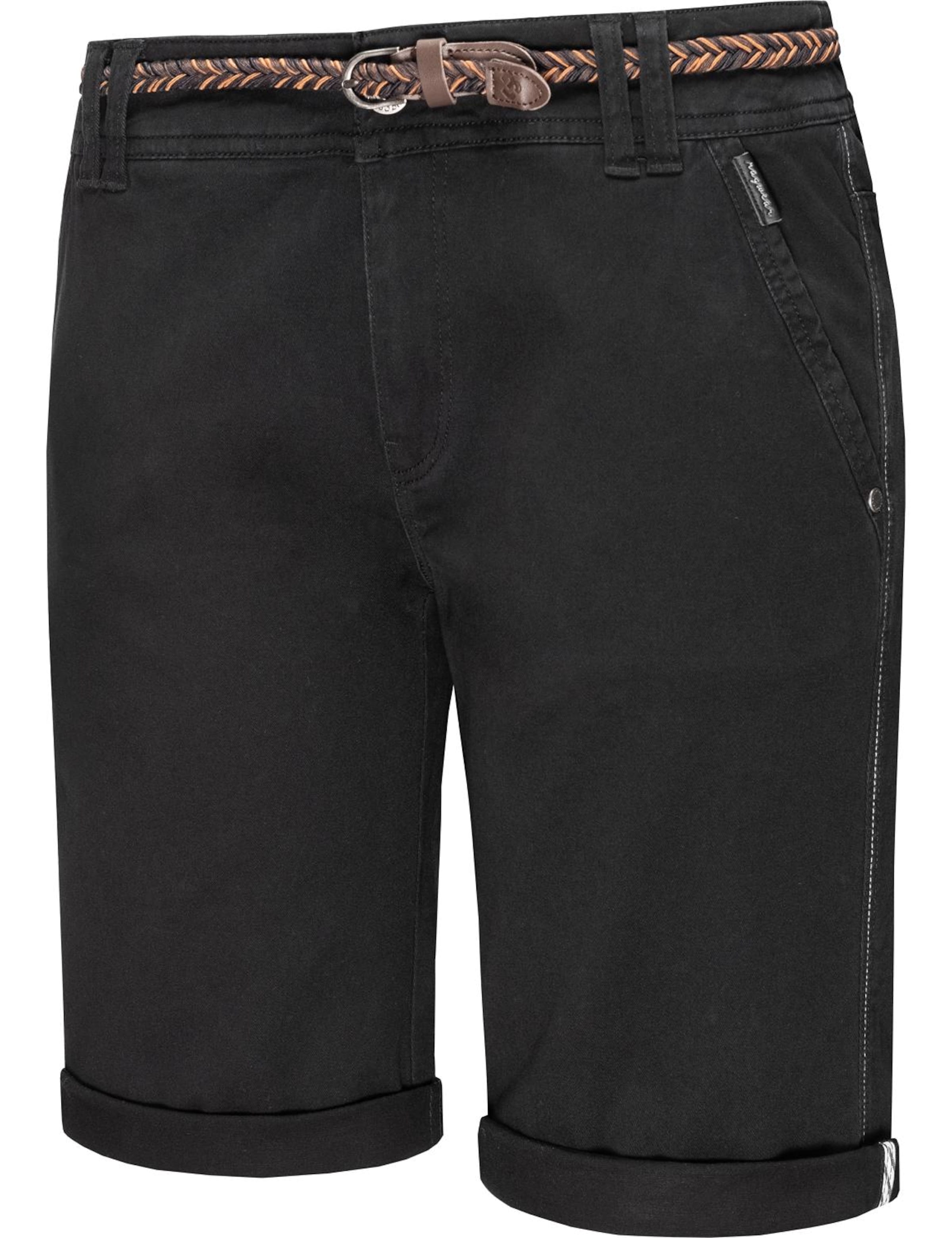 Ragwear Slimfit Chinohousut 'Ramira' värissä musta: etupuoli