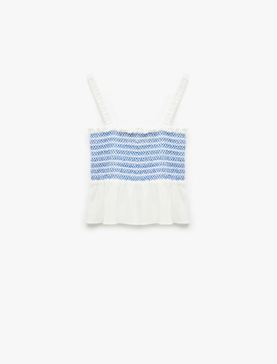 Koton Top in Ecru / Blue, Item view