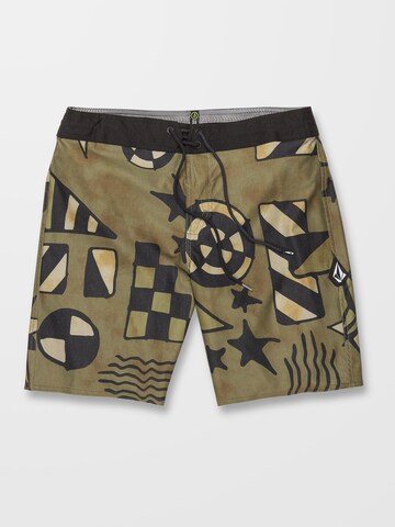 Shorts de bain 'Geo Stoney' Volcom en vert : devant