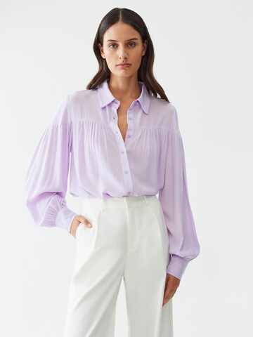 Calli - Blusa 'Wiley' em roxo: frente