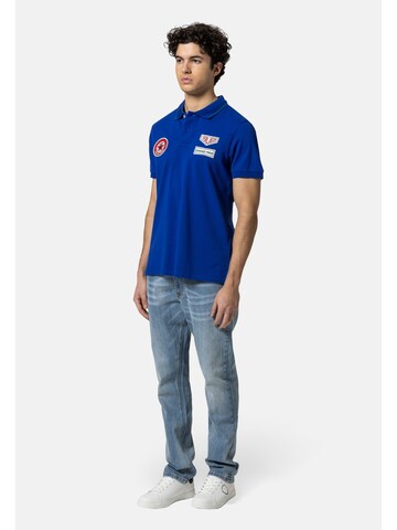 19V69 ITALIA Majica 'Emilio Racing' | modra barva