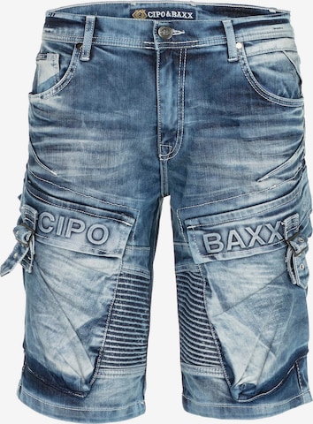 CIPO & BAXX Regular Jeans in Blauw: voorkant