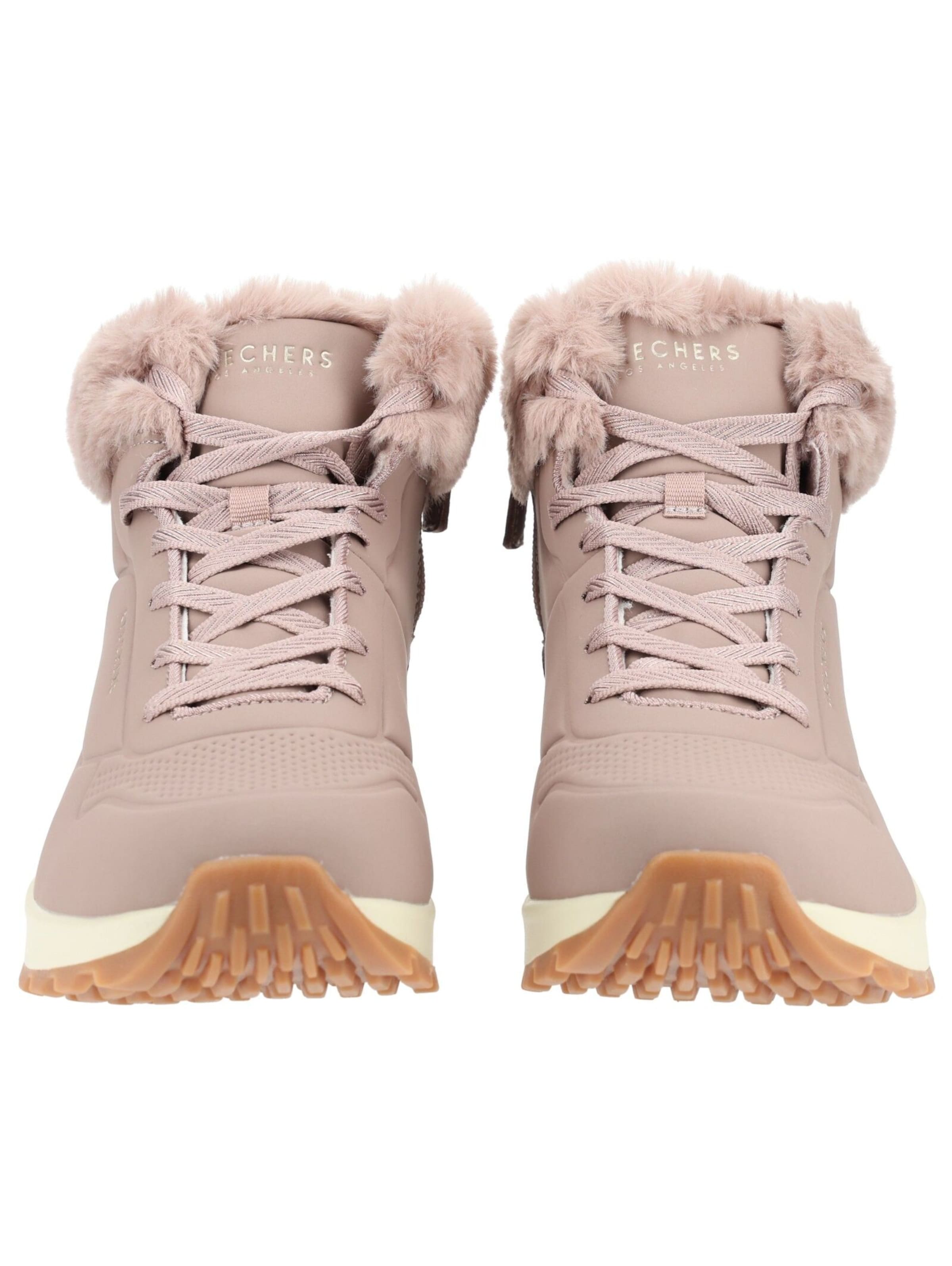 SKECHERS Schnürstiefelette in Beige