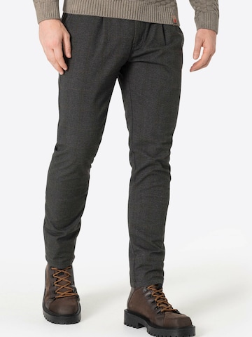 TIMEZONE Slim fit Pleat-Front Pants 'Charly' in Grey: front