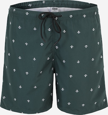 Shorts de bain Urban Classics en vert : devant