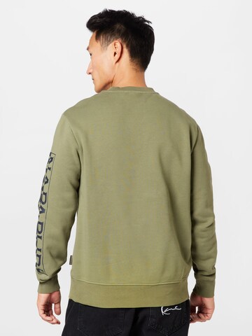 NAPAPIJRI Sweatshirt 'BADAS' in Green