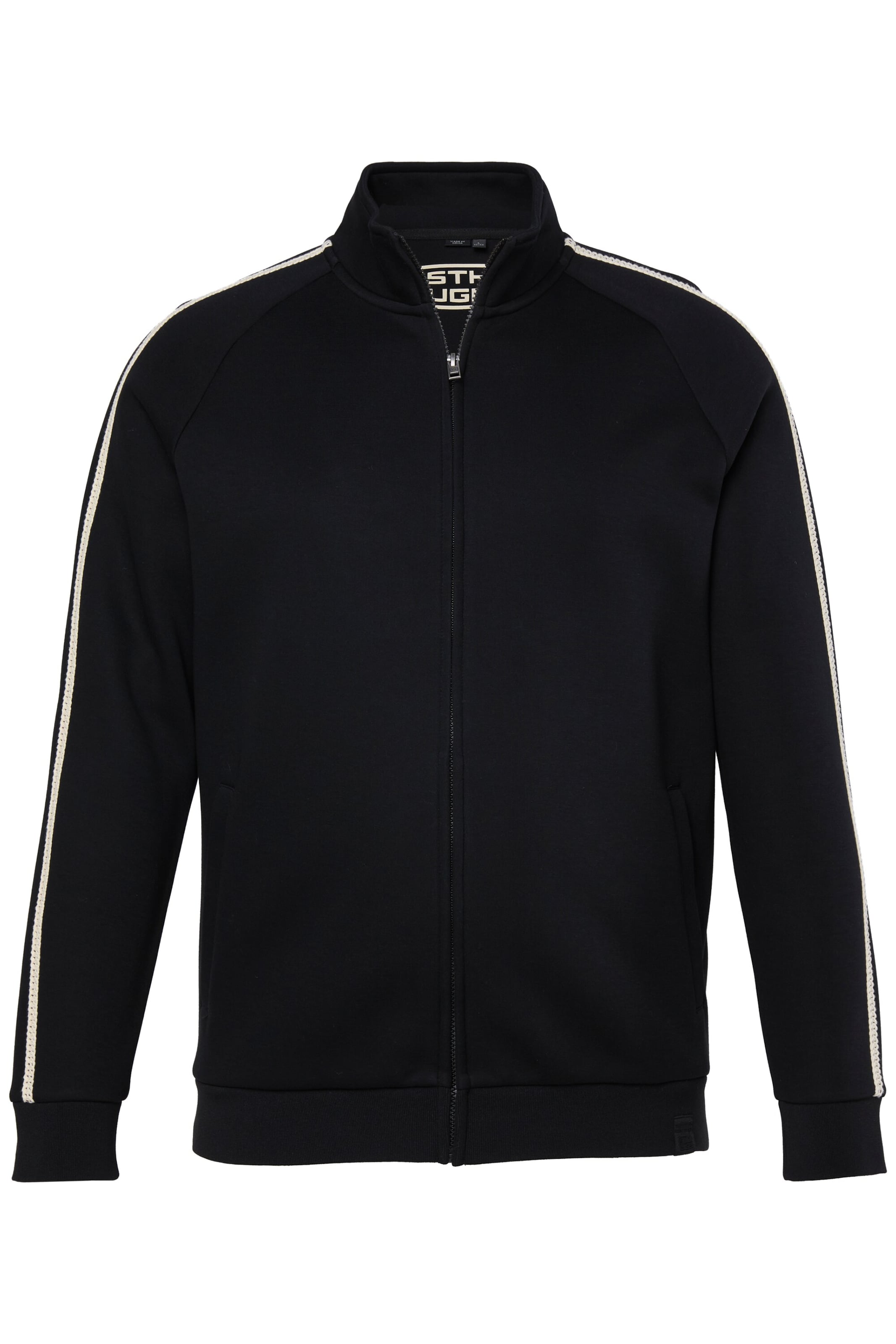 STHUGE Sweatjacke in Schwarz: Vorderseite