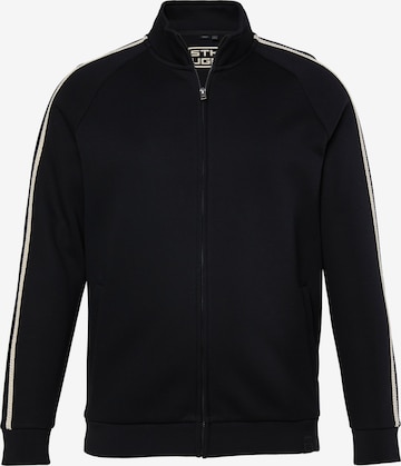 STHUGE Sweat jacket in Black: front
