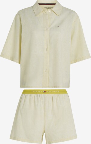 TOMMY HILFIGER Short Pajama Set in Yellow: front
