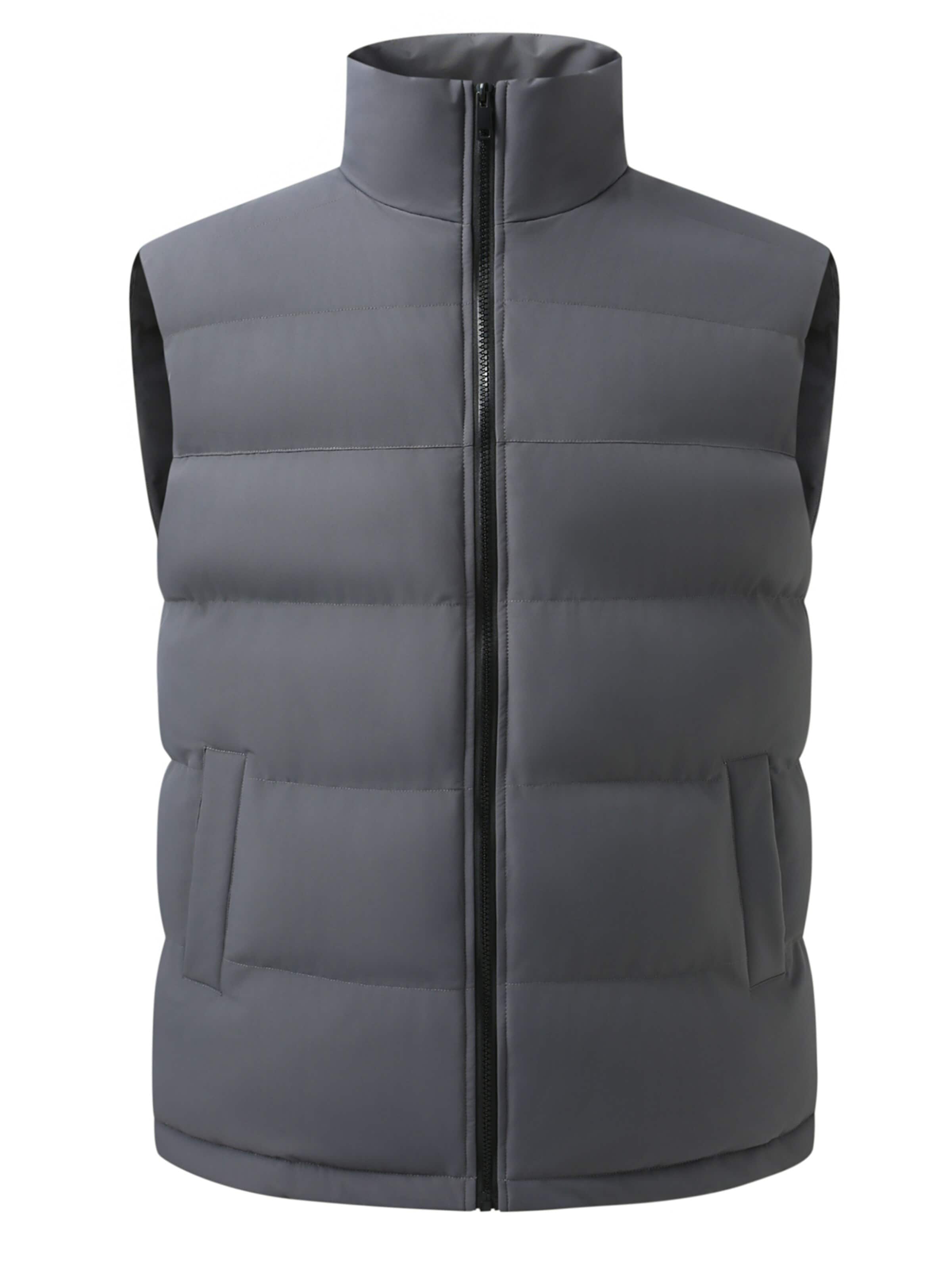 ALLTHEMEN Vest 'Wärmetrage' in Grey: front