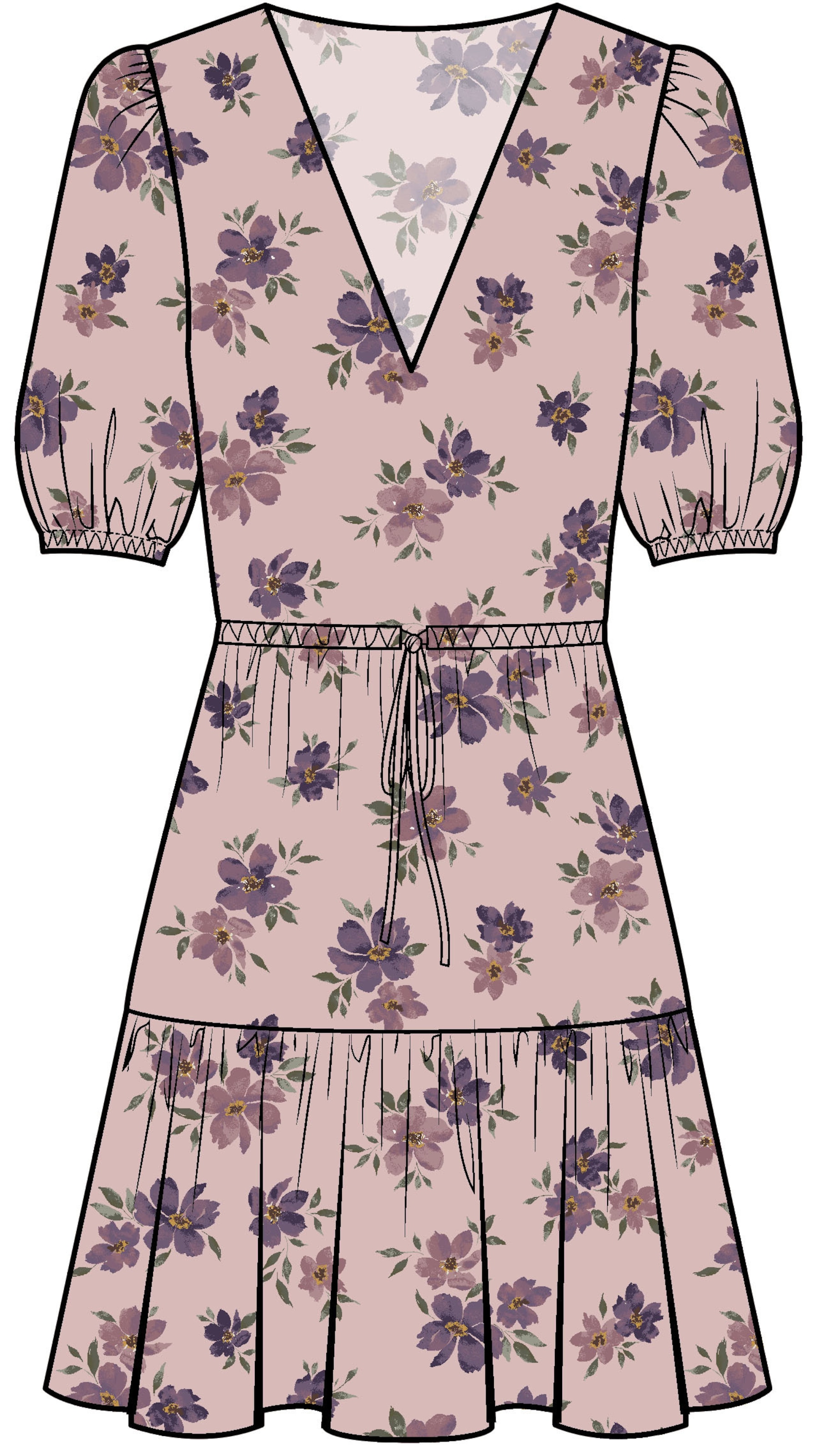 Apricot Dress ' ' in Pink: front