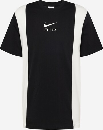 Nike Sportswear - Camiseta 'AIR' en negro: frente