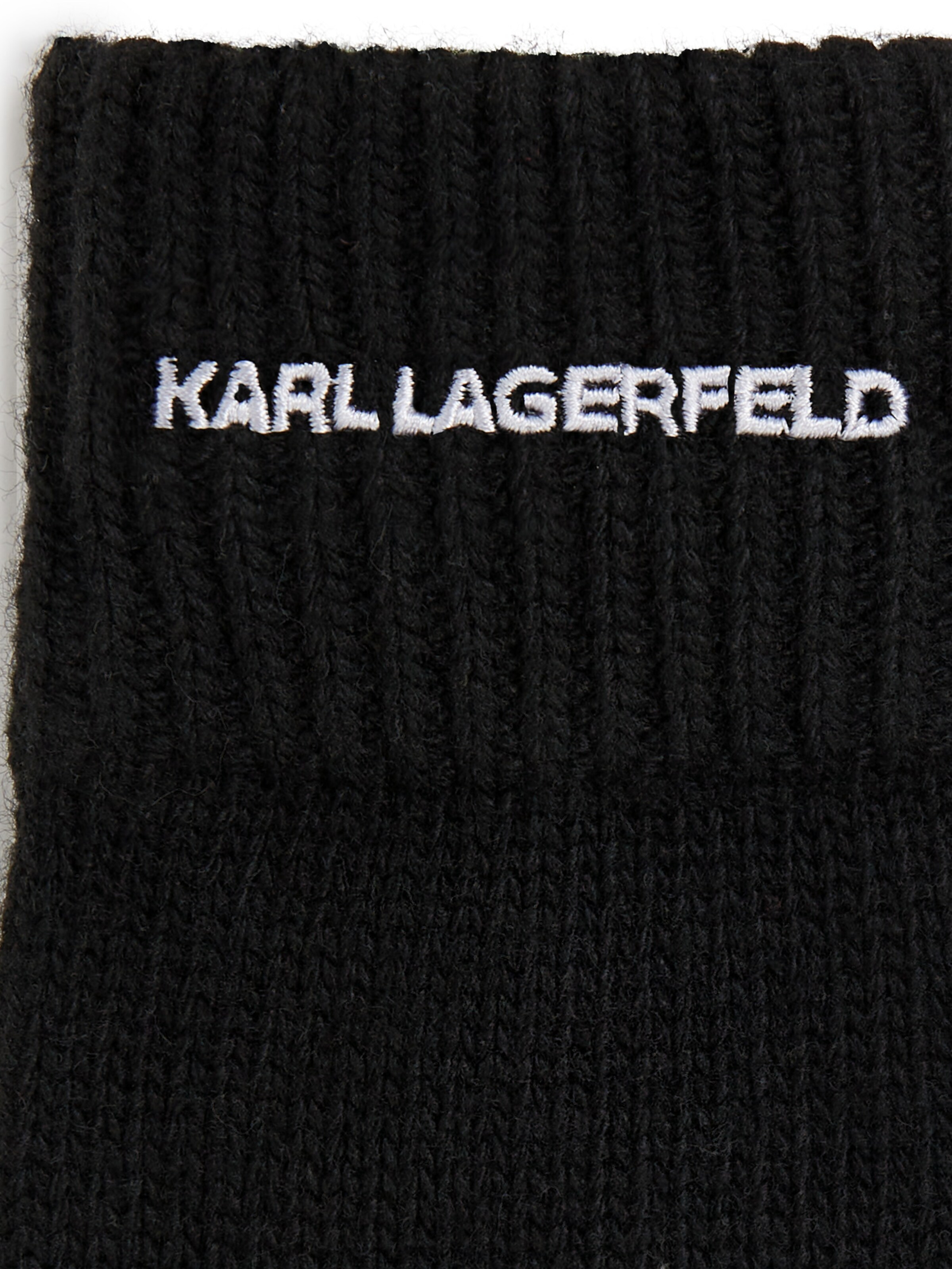 Karl Lagerfeld Prstové rukavice - Čierna