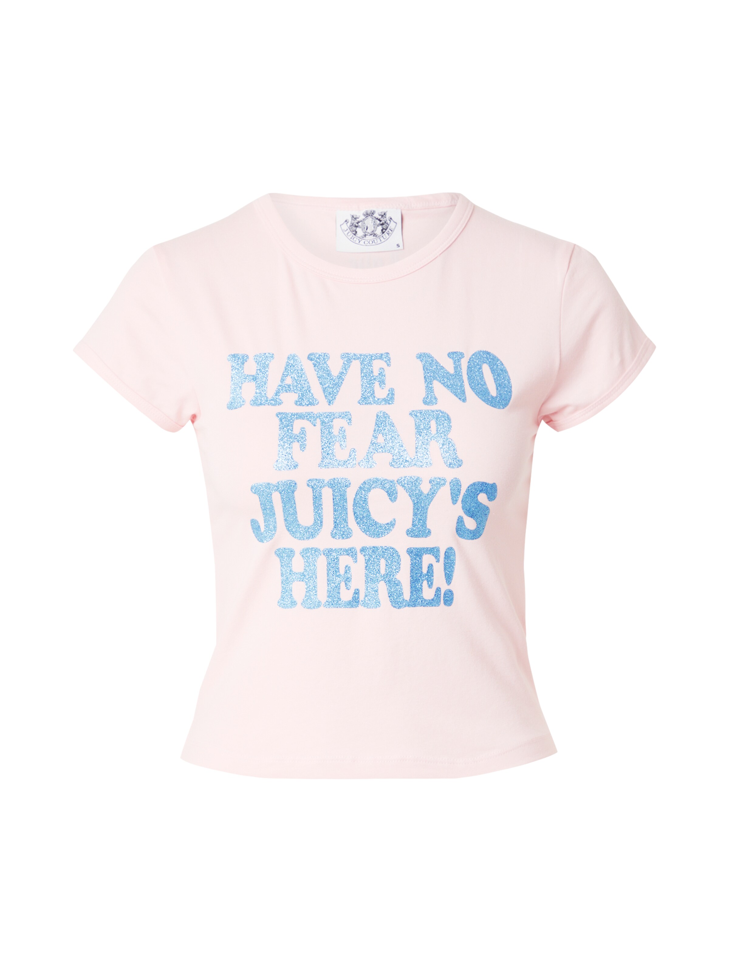 Juicy Couture Koszulka 'HAVE NO FEAR' w kolorze różowy: przód