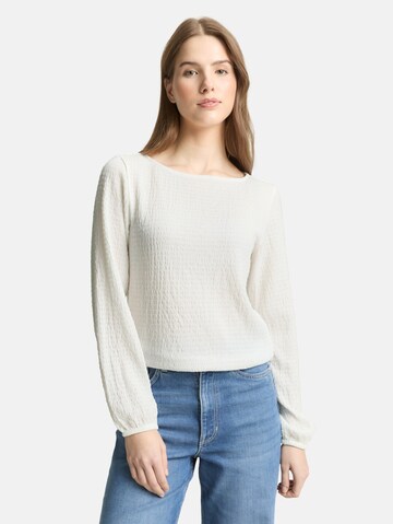 TOM TAILOR DENIM Shirt in White: front