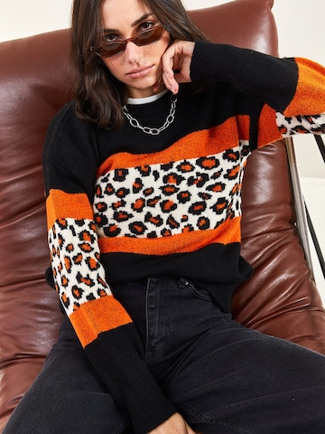 juoda Bianco Lucci Megztinis: priekis