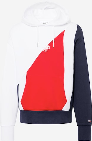 Tommy Jeans Sweatshirt in Wit: voorkant