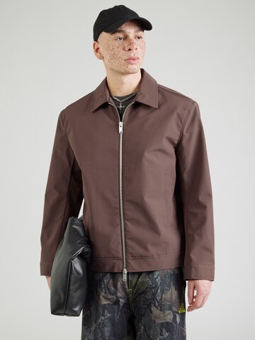 Han Kjøbenhavn Between-season jacket in Brown: front