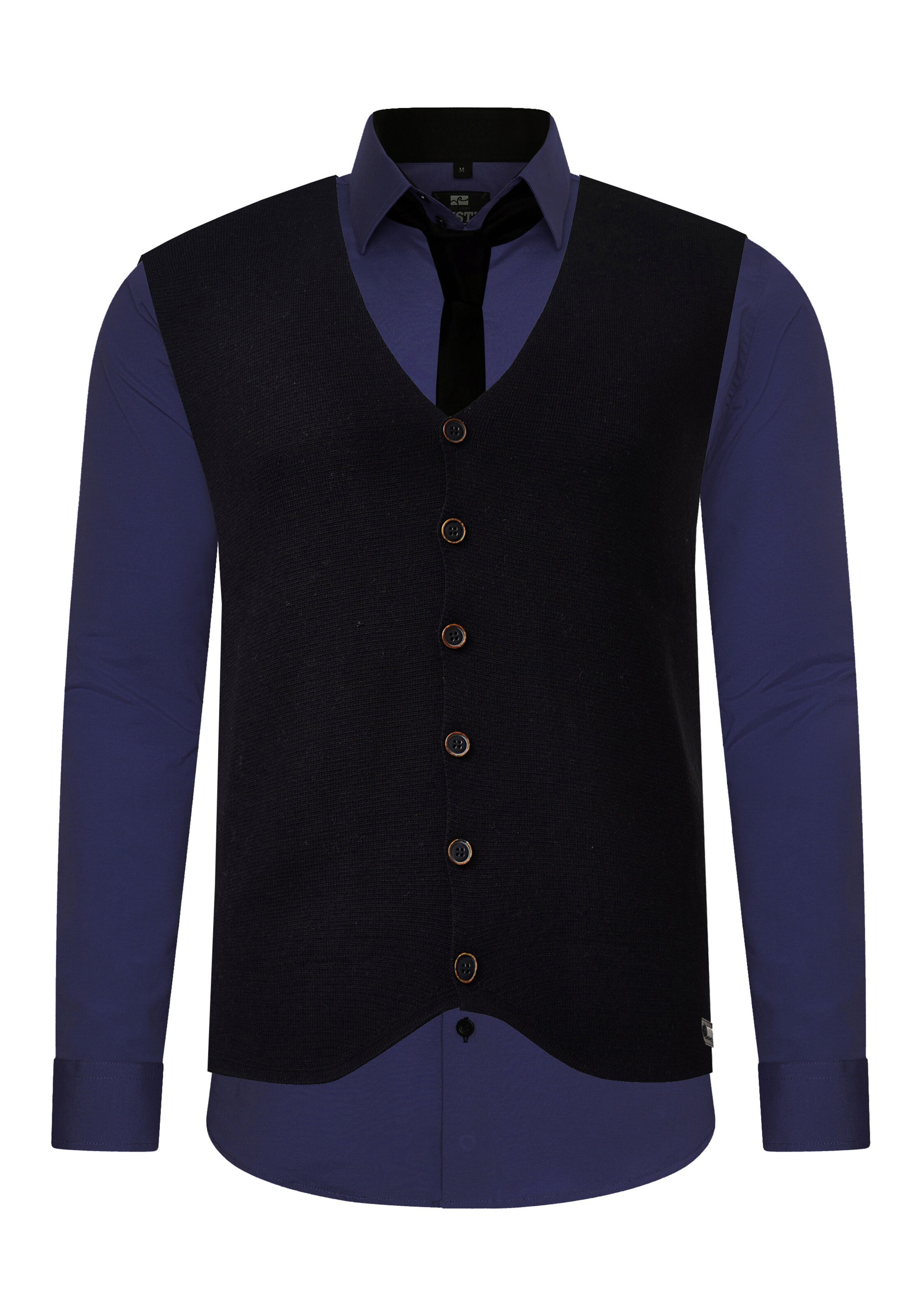 Rusty Neal Slim fit Button Up Shirt in Blue