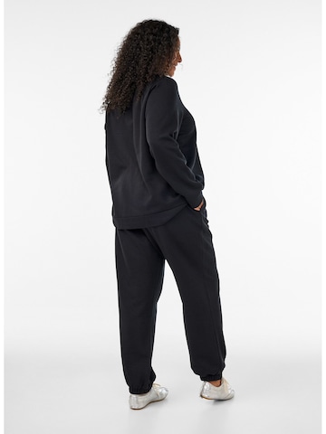 Zizzi Regular Hosen 'FLAMELA' in Schwarz