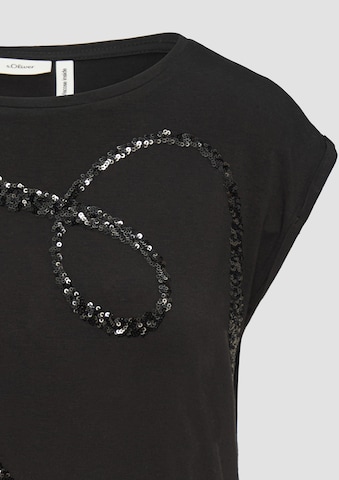 s.Oliver BLACK LABEL Shirt in Zwart