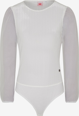 Blouse folklorique SPIETH & WENSKY en blanc : devant