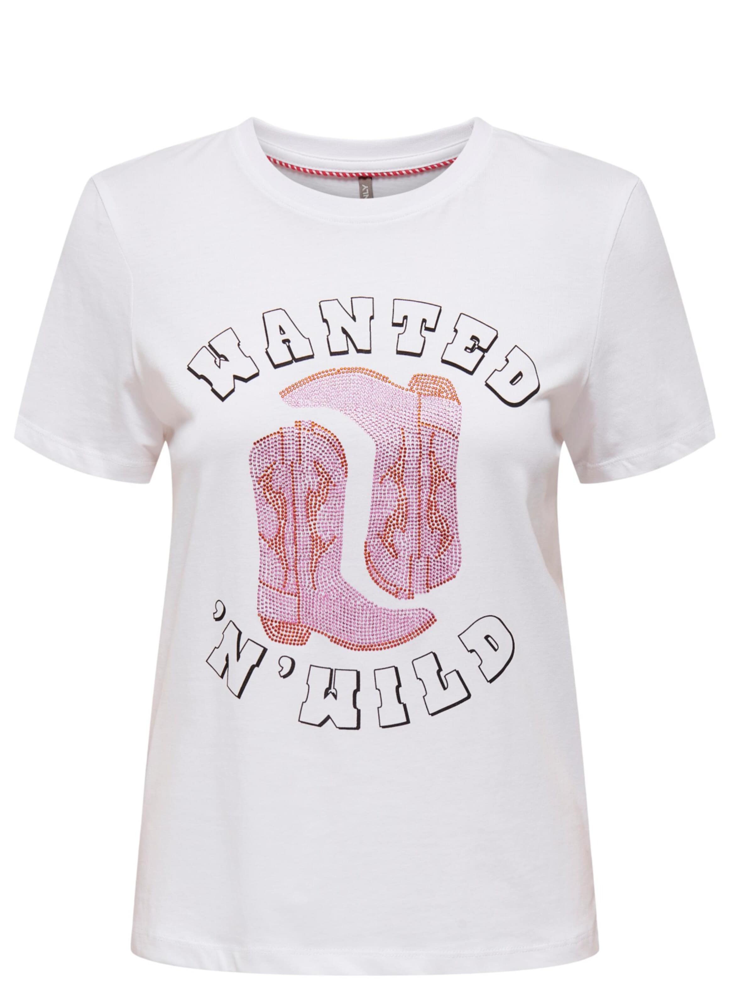 T-shirt 'ONLY - T-shirts' ONLY en blanc : devant