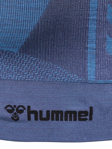 Hummel Bustier Top sportowy w kolorze niebieski