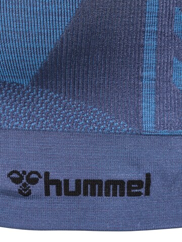 Hummel Bustier Sporttop in Blauw