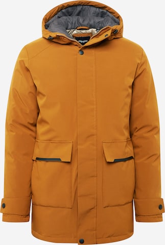 JACK & JONES Winterparka 'Tiko' in Bruin: voorkant