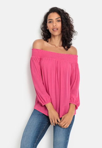 Camicia da donna di LASCANA in rosa: frontale