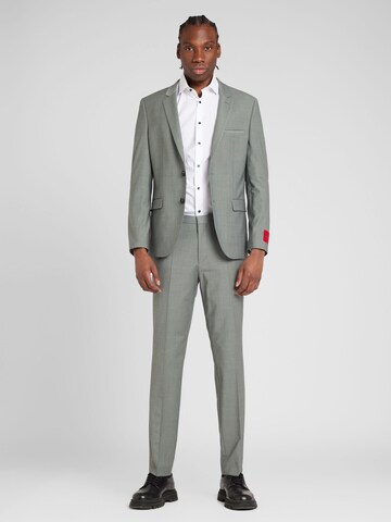 HUGO Slim fit Suit 'Arti Hesten' in Grey