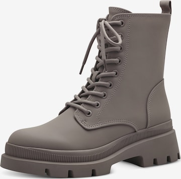 TAMARIS Lace-Up Ankle Boots in Grey: front