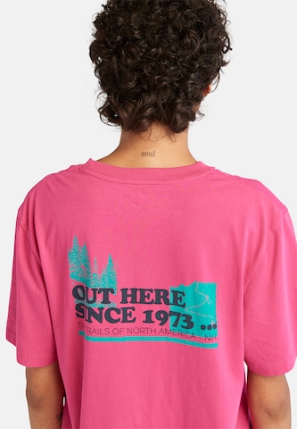 TIMBERLAND Shirt 'Out Here Back' in Pink