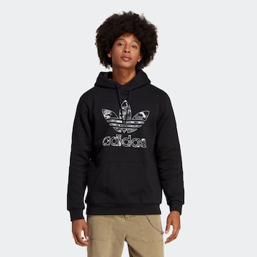 ADIDAS ORIGINALS Sweatshirt 'Graphics Camo Infill' in Black: front