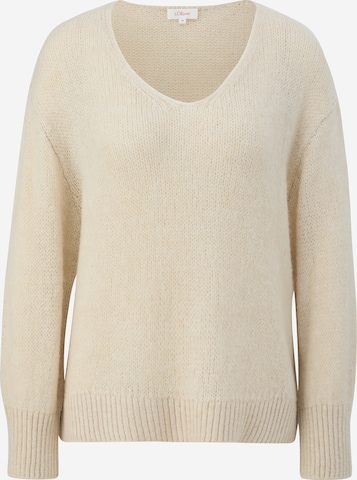 s.Oliver Trui in Beige: voorkant