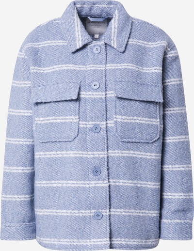 TOM TAILOR DENIM Välikausitakki värissä kyyhkynsininen / valkoinen, Tuotenäkymä