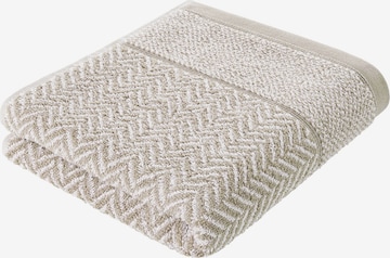 Herzbach home Duschtuch Italian, Flächengewicht 500 gsm in Grau: Vorderseite