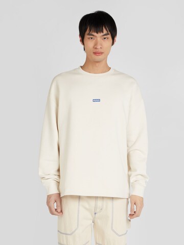 HUGO - Sweatshirt 'Naviu' em branco