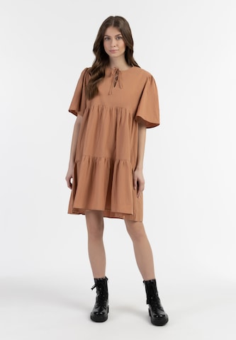 Robe 'Zitha' DreiMaster Vintage en marron