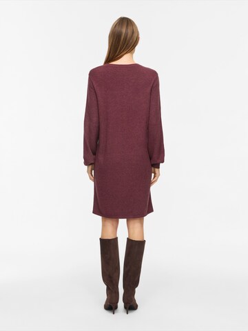 VILA Knitted dress 'VIRIL' in Red